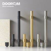 Dooroom Brass Furniture Handles Modern Striped Cupboard Wardrobe Dresser Shoe Box Drawer Cabinet Knobs T-Bar