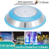 (2สต็อกพร้อม)6LED RGB สระว่ายน้ำแสงเปลี่ยนสีโคมไฟใต้น้ำ IP68 กันน้ำ DC12V 6W