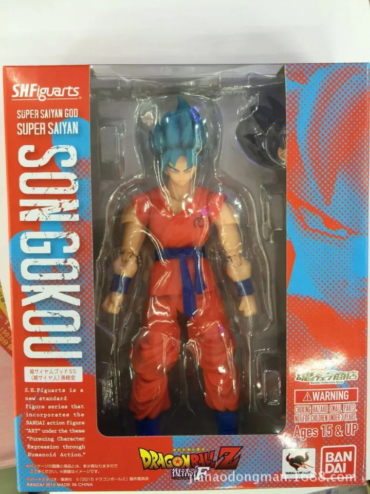 Compre 17cm Dragon Ball SHF Super Saiyan Blue Hair Son Goku PVC Action  Figure Boxed Movable Joints Model Collectibles Toys Gfit barato — frete  grátis, avaliações reais com fotos — Joom