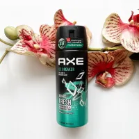 135 ml. 1 ขวด ผลิต 01/23  Axe Deodorant Body Spray แอ็กซ์ สเปรย์ ระงับกลิ่นกาย ของผู้ชาย Ice Breaker