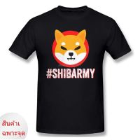 เสื้อยืดแขนสั้น ผ้าฝ้ายแท้ พิมพ์ลาย Token Crypto Shiba Inu สไตล์วินเทจ แฟชั่นฤดูร้อน สําหรับผู้ชาย