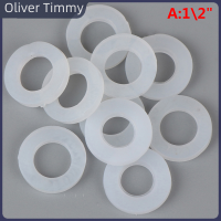 [Oliver Timmy] 1/2 "3/4" 1 "แหวนยางซิลิโคน PTFE FLAT Gasket ซีลแหวนสำหรับหัวฉีดฝักบัว