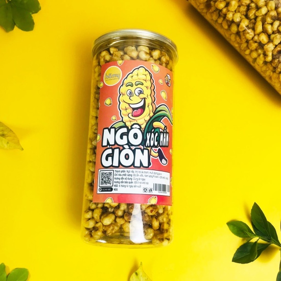 Ngô giòn xóc mắm cay hũ 350g đồ ăn vặt hà my - ảnh sản phẩm 2