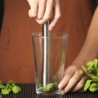 【LZ】♚☊▩  Aço inoxidável vinho mistura vara cocktail mudler shaker com martelo de esmagamento diy bebida fruta mudler esmagado gelo barware ferramenta