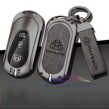 Leather Car Key Case Cover for Mercedes Benz C S Class W206 W223 S350 C260  C300 S400 S450 S500 2022 2021 2023 Maybach Accessory
