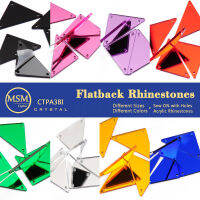 สีอะคริลิเย็บบน R Hinestones F Latback กระจกคริสตัลจักรเย็บผ้า R Hinestone สำหรับเสื้อผ้าชุดแพทช์ลูกไม้ผ้าตกแต่ง