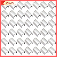 BVZGVG 200pcs เงินสีเงิน ที่หนีบโลหะ โลหะสำหรับตกแต่ง ปรับได้ปรับได้ เงินจีบจีบ แคลมป์รัด 11x6mm ปลายจีบรัด ทำเครื่องประดับ DIY