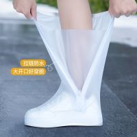 Rain Shoe Cover Waterproof Anti-Slip Men Women Adult Children Boots Medium High Tube Water Shoes Wear-Resistant Rain-Proof Plus Storage Bag