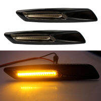 2Pc แบบไดนามิก Amber 12V LED Side Marker ไฟเลี้ยวสัญญาณสำหรับ BMW 1 3 5 Series F30 E90 E91 E92 E93 E46 E60 E61 BMW F10สไตล์