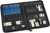 334048 IN 1 Professional ไม้ Sketch ดินสอถ่านชุดสำหรับ Art Engineering Design ภาพวาดเครื่องเขียนอุปกรณ์วาดภาพ Gift