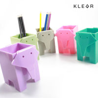 KlearObject Big-gami pencil box กล่องอะคริลิคใส่ปากกา กล่องใส่ดินสอ ที่ใส่เครื่องเขียนตั้งโต๊ะ รูปช้าง กล่องอะคริลิคเก็บเครื่องเขียน เครื่องเขียน