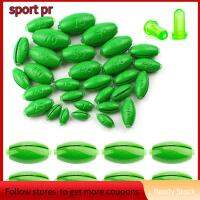 SPORT PR 10pcs พร้อมปลั๊กพลาสติก ที่วางตะกั่วสำหรับตกปลา 3G-40g ค่ะ ปลาคาร์พตกปลา น้ำหนักรูปมะกอก 2023 สีเขียวอ่อน น้ำหนักตะกั่วกลวง ปลาคาร์พตกปลา