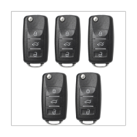 For Xhorse XKB510EN Remote Key Universal Wire Remote Key Car Remote Smart Key Fob 3 Button for VW B5 Type for VVDI Key Tool 5Pcs/Lot