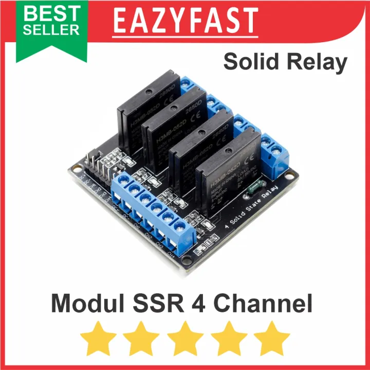 SSR Relay Module 4 Channel 4Ch 5V DC Solid State By Omron Arduino ...