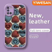 YIWESAN เคสซิลิโคนนิ่มกันกระแทกดีไซน์ใหม่ลายการ์ตูนน่ารัก M31 A31 M31เคสใส่โทรศัพท์หนังกันกระแทกลายการ์ตูนน่ารักเคสป้องกันกล้อง