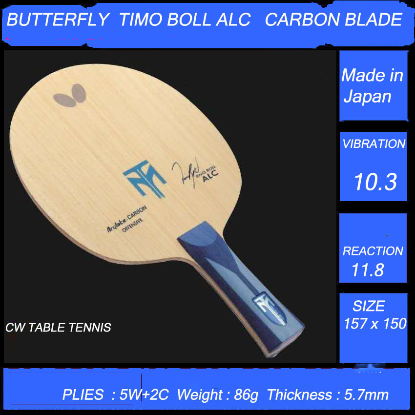 Ping Pong Racket Butterfly Timo Boll ALC-FL Blade Table Tennis 