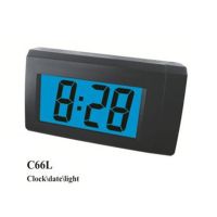 ◇♧❀ Auto Car Digital LCD Electronic for TIME Clock Thermometer with Backlight Interi N84F