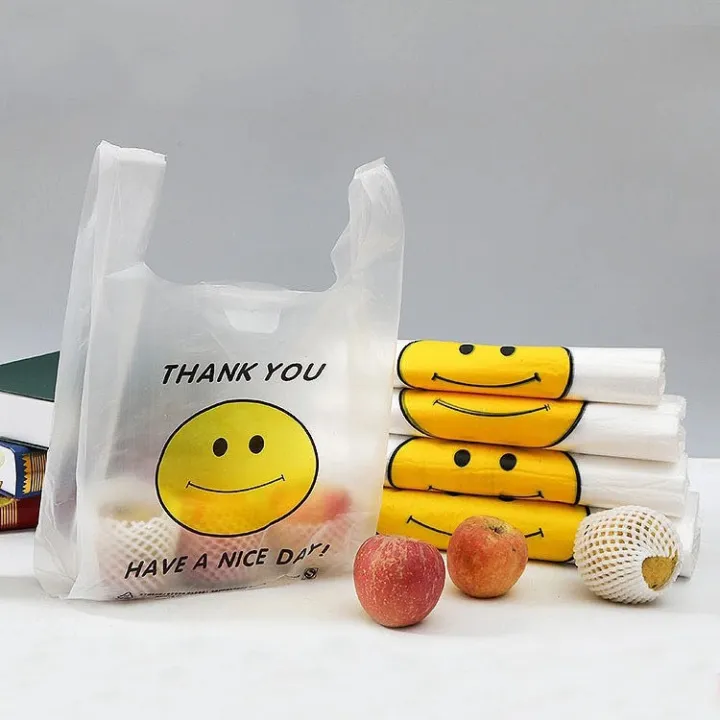 P-0011 Thank you Transparent smiley PRINTED PLASTIC Beautiful and ...