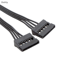 Dolity SATA TO SATA 1/2/4สายเคเบิล SATA สายไฟ SATA SATA Hard Drive Power Splitter Wire ความต้านทานการกัดกร่อนที่แข็งแกร่ง