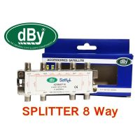 dBy Splitter อุปกรณ์แยกสัญญาณ 8 จุด (เสาอากาศ ดาวเทียม) รุ่น 4208 AP