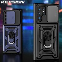 KEYSION เคสกันกระแทกสำหรับ Samsung S22 Ultra 5G S22 Pro กดดึงกล้องป้องกันโทรศัพท์สำหรับ Galaxy S20 FE