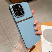 ALIGO เคสซิลิโคน TPU อ่อนหนังไฮบริดสำหรับ iPhone 14 Plus,เคสป้องกันหนังหรูหราสำหรับ iPhone 14 Pro Max 13ฟิล์มเลนส์