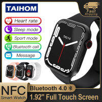 TAIHOM NFC สมาร์ทนาฬิกาผู้ชายผู้หญิง Smartwatch ประตู Access Control 1.92ในหน้าจอ HD ไร้สายชาร์จ Dial Call ฟิตเนสสร้อยข้อมือ