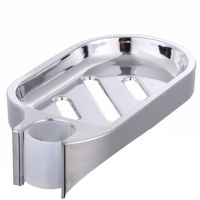 Silver Soap Dish Adjustable Sprinkler Holder Shower Rail Slide Soap Plates Bathroom Soap Holder for Bathroom Hardware 17x8.5cm