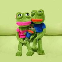 【YF】 Kawaii Stuffed for Children Spoof Posable Sad Frog Keychain Room Dolls Animals Puppet