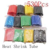 【cw】 530Pcs/Set Shrink Tube Termoretractil 2:1 Wrap Wire Cable Insulated Polyolefin Krimpkous Shrinkable Sleeve Tubing ！