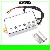 Wilkinson ปิ๊กอัพกีตาร์ WOCHB (แบบLP) รุ่น WOCHBn และ WOCHBb - Neck สีเงิน ( MWCHB-n / MWCHB-b ) CHROME Humbucker Neck &amp; Bridge