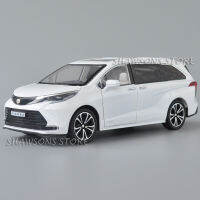 โมเดลรถยนต์โลหะ สเกล 1:24 Toyota Sienna MPV ขนาดเล็ก พร้อมเสียง และไฟ