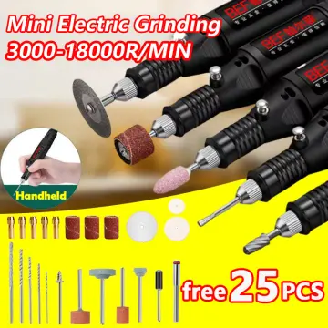 28PCS Mini USB Electric Grinder Drill Engraving Pen Grinding Rotary Tool  Kit Set