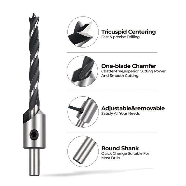 countersink-drill-bit-set-high-speed-steel-for-wood-chamfer-boring-woodworking-tool-carpentry-reamer-counterbore-pilot-hole-cut