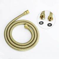 ☫ 1.5m 59 inch Brushed gold Top quality shower hoseSUS304 stainless steel Shower tube Suitable for shower head Bidet spray part