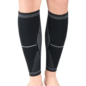 Elastic Calf Support White Compression Sleeves Sport Calf Guard for Men  Women