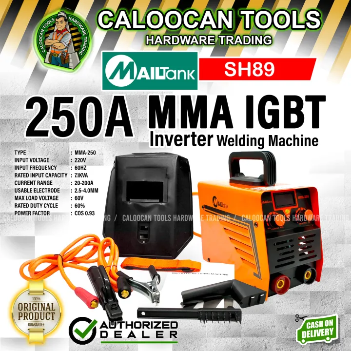 MAILTANK Japan 250A IGBT MMA Inverter Portable Welding Machine (MMA250SH89) CALOOCAN TOOLS