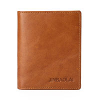 Classic Short Mens Wallet Genuine Leather Wallet Money Clip Bag Wallet Mens Business Card Holder Purse Man High Quality