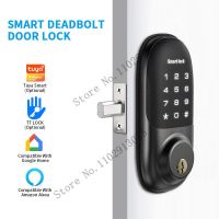 ล็อคอิเล็กทรอนิกส์แบบดิจิตอลล็อกประตูสมาร์ทล็อกรหัสผ่านโง่ Atresia ล็อก Deadbolt อัจฉริยะพรมพิมพ์ลายที่ล็อคประตูไม้ล็อคอัจฉริยะ