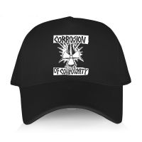 SWFQ Mens summer baseball cap black Cotton Adjuatable Hat casual style YAWAWE CORROSION OF CONFORMITY Unisex Cool Outdoor Boy Caps