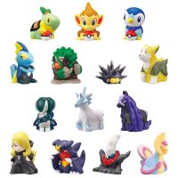 ตุ๊กตาขยับแขนขาได้โปเกมอน Bandai Garchomp Budrex Piplup ผลิตภัณฑ์สำเร็จโมเดลของเล่นตุ๊กตานิ้วมือ