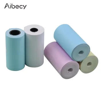 6 Rolls White Thermal Paper Color Label Paper Transparent Sticker Paper For  PeriPage PAPERANG Phomemo Photo