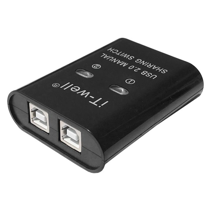 it-well-usb-printer-sharing-device-2-in-1-out-printer-sharing-device-2-port-manual-kvm-switching-splitter-hub-converter