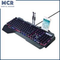 คีย์บอร์ดเมาส์แบบมีสายคีย์บอร์ดเล่นเกมระบบกลไก MCR พร้อมแป้นพิมพ์เรืองแสงสี RGB สำหรับนักเล่นเกมแล็ปท็อป PC