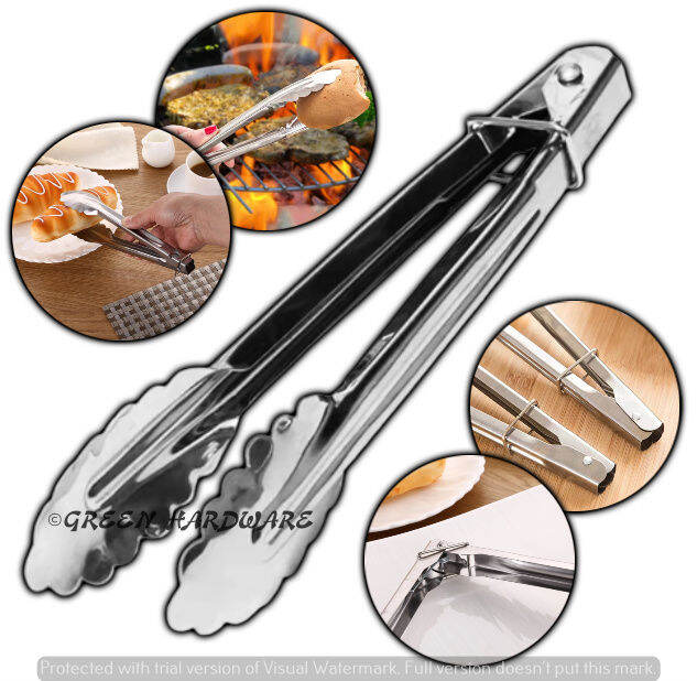 1PCS Kitchen Food Tongs Food Clip Meat Tongs Bbq Tools with Lock (9