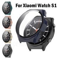 Screen Protector Cover For Xiaomi Watch S1 Cases PC Protective Shell With Tempered Glass Smartwatch Case For Xiaomi Mi Watch S1