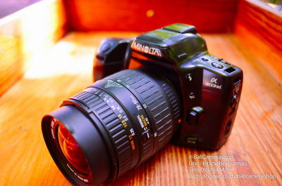 ขายกล้องฟิล์ม Minolta a303si พร้อมเลนส์ Sigma28-80mm Serial 97751531