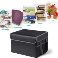 Fireproof File Box File Storage Box,Fireproof Storage File Cabinet with Lock,Portable ,for Letter/Legal Folder