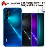 Huaweiเดิมแบตเตอรี่แก้วฝาครอบด้านหลังสำหรับHuawei Nova 5T Nova5Tที่อยู่อาศัยเคสกันกระแทกด้านหลังฝาครอบโทรศัพท์