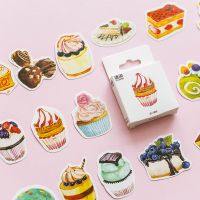50pcs/Pack Kawaii Paper Stickers Afternoon Cup Stationery Scrapbooking Diary Album Decal